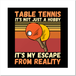 Table Tennis Ping Pong Player Lover Posters and Art